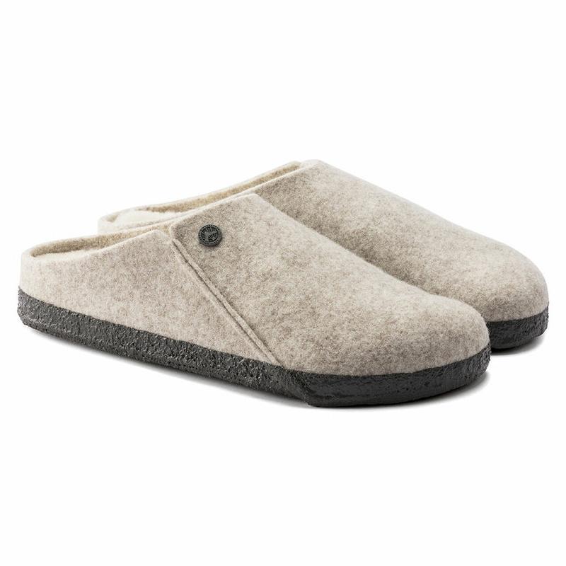 Birkenstock Zermatt Wool Shearling Clog Træsko Dame Beige | DK 297WNB